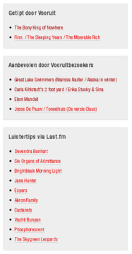 Aanbevelingen bij evenement