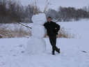 Sneeuw en ict-man