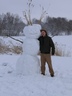 Sneeuw en ict-man