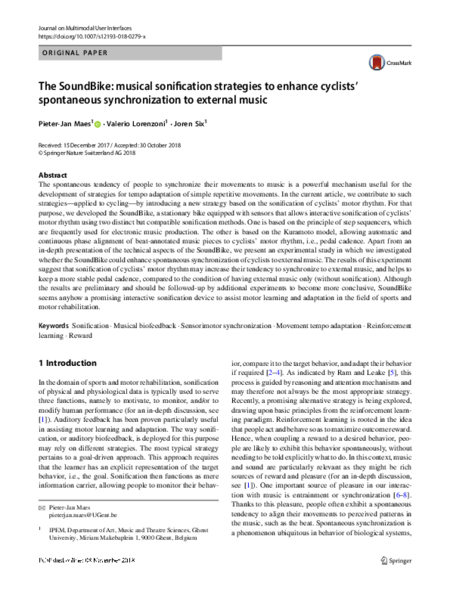 Download 'The SoundBike: musical sonification strategies to enhance cyclists’ spontaneous synchronization to external music'