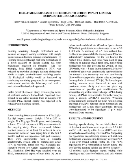 First page of Real-time music-based biofeedback to reduce impact loading during over-ground running