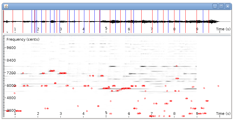 Feature extraction with TarsosDSP: Constant-Q, beat-detection, onset-detection, pitch estimation