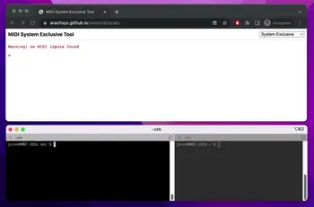 Screenshot of MIDI and OSC Tools: mot